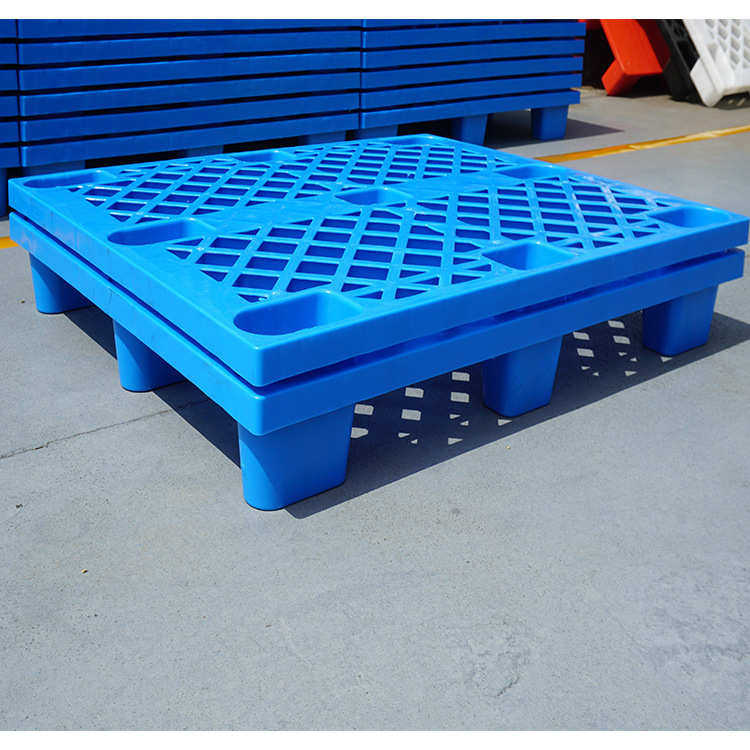 加厚1210塑料托盘 杭州新料轻型网格九脚塑料栈板运输卡板防潮板