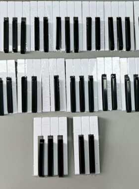 钢琴配件钢琴白键皮琴键 黑键亮光哑光一台琴的88个整套