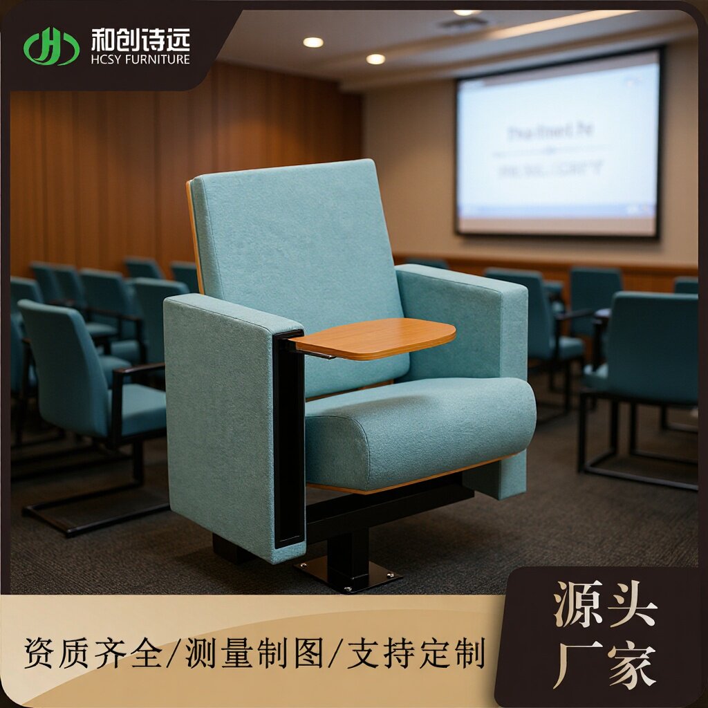 优质礼堂椅会议椅学生课桌椅机场椅影院椅椅报告厅座椅P8129FDJ