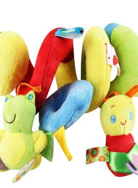 Baby Twist Rattle Toy Hanging Around Stroller Playmat Soft