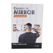 led三面镜可伸缩悬挂化妆镜男士 三折理发镜折叠化妆镜