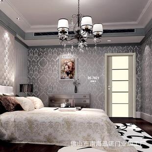 轻奢防潮门实木复合门碳晶木门房间卧室门工程门