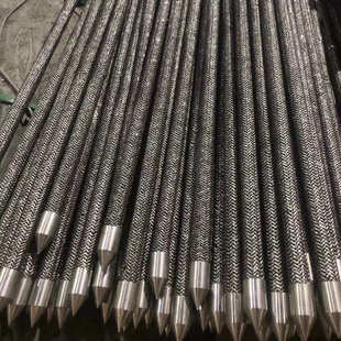 快装式石墨接地极防雷降阻柔性石墨接地引下线石墨基垂直接地极