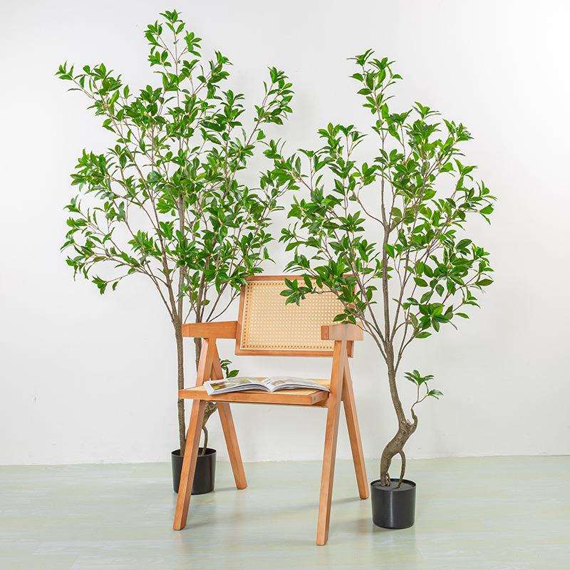 仿真植物假绿植马醉木盆栽家居室内大型落地仿真树盆景摆件真