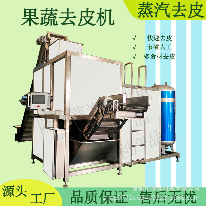山东大型蒸汽去皮机果 红大枣UDL皮机 枣全自动蔬加工成脱套去皮