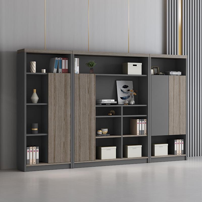 高档文件柜办公室储物落地柜档案柜子简约现代老板桌配套书柜