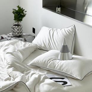 纯色80s奥343地利兰冰精天四件套轻奢简约夏双面季丝床丝笠被套床