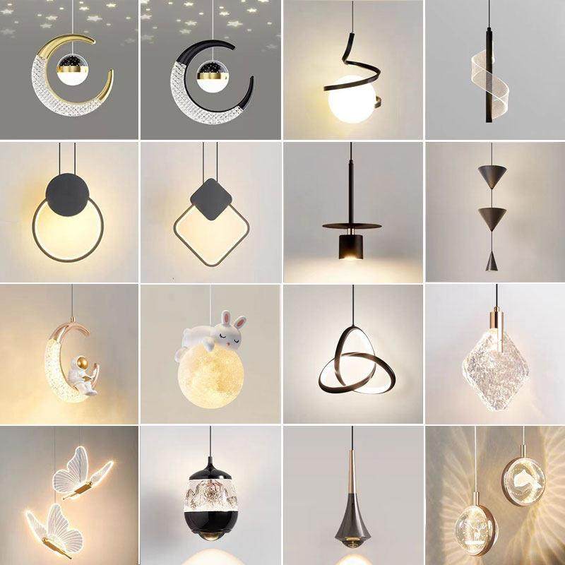 卧室床头小吊灯简约现代酒店民宿客厅沙发背景长线灯玄关网红吊灯