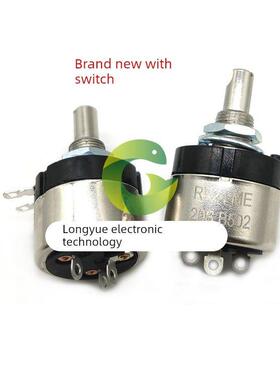 RV24YNME20S B103 502精密单圈碳膜5K 10K带开关精密微调电位器