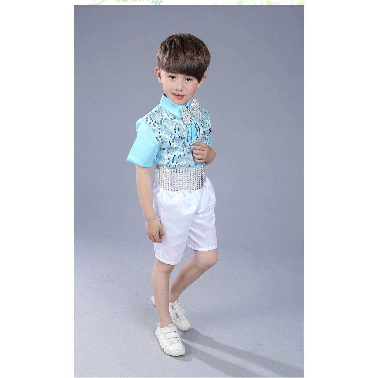 高档六一儿小学生合表演童服公主裙舞蹈装蓬蓬唱裙纱裙礼服服碟片