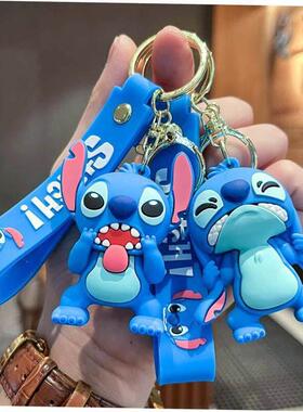 Cartoon Anime Keychain Mouse Lilo & Stitch Keyring Ke