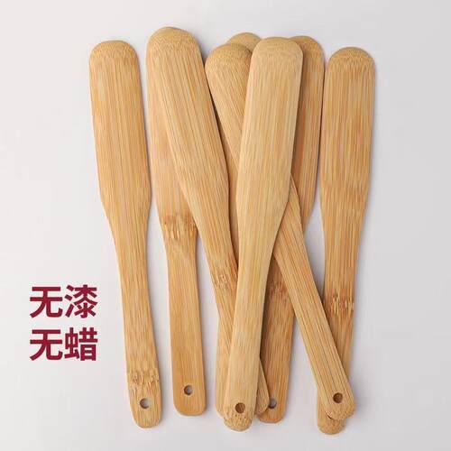 【新款热卖】包饺子馄饨包子工具馅铲馅挑平勺馅勺竹制碳化馅料搅