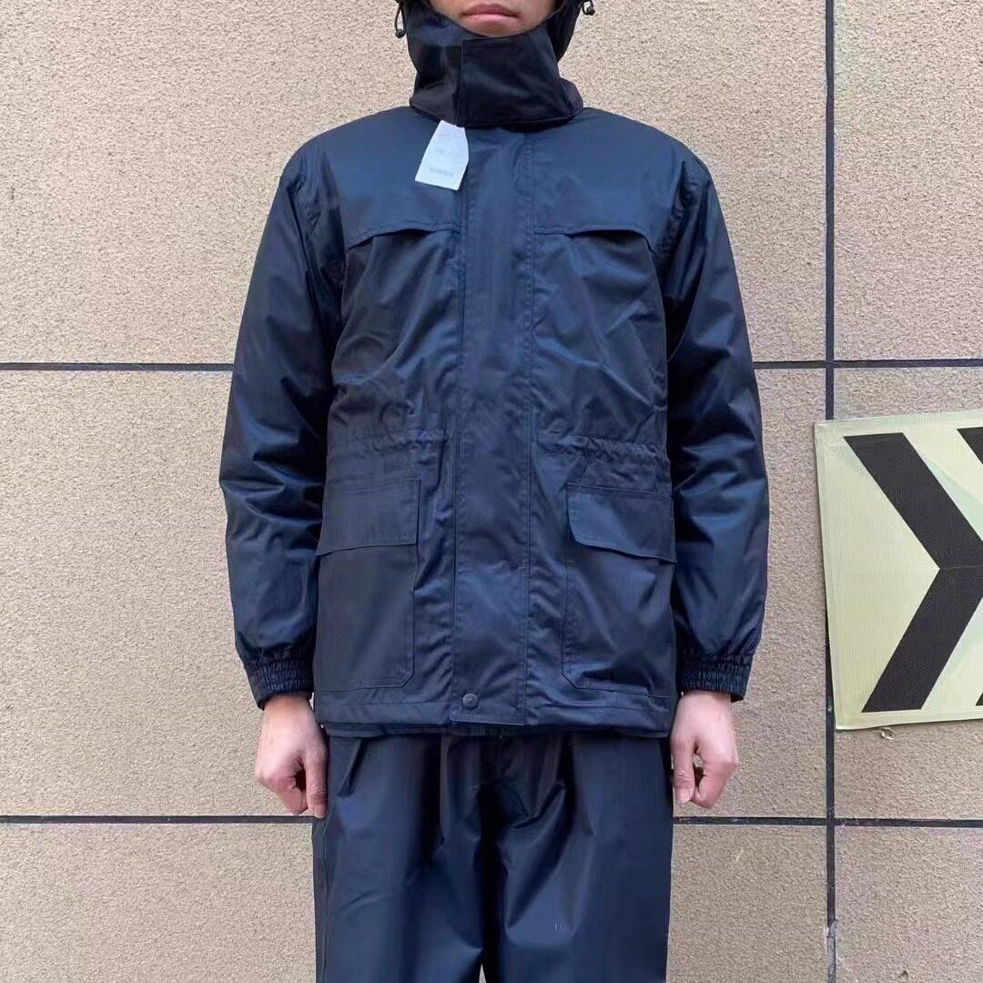 正品藏青两件式雨衣新款海洋雨衣救援训练救灾同款雨衣防暴雨雨披