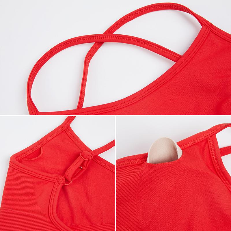 running bra beautiful Seamless sports for for tight tops