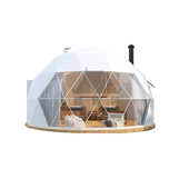 星圆顶草原民星空野帐篷营地厂家农家乐空房帐篷宿球形景区奢酒店