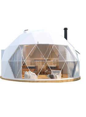 空房帐篷奢帐篷景区厂家草原营地野星球形圆顶民宿农家乐酒店星空