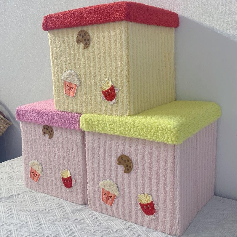 多巴胺换鞋凳可爱收纳零食收纳凳