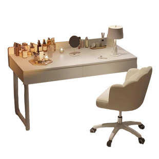 桌子女生卧室带抽屉书桌学生家用简易化妆学习桌出租屋办公电脑桌