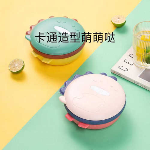 宝宝辅食碗婴幼儿保温可加热316不锈钢注水防烫防翻分格吸盘餐