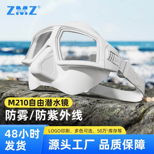 新款大框成人自由潜水面镜泳镜浮潜面镜装备现货高清防雾潜水镜