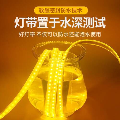 LED灯带12V/24V汽车货车防水雨电瓶灯条户外高亮工程灌胶广告灯箱