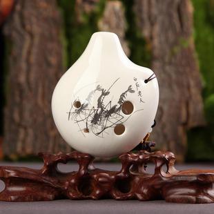 埙学生初学教笛学用陶音买孔就送全套 6AC调陶笛 正品 6中C调陶笛