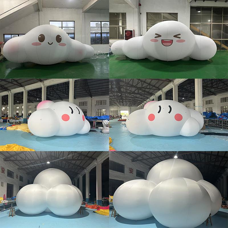 充气云朵气模白云闭气异形空飘网红气球打卡美陈创意市集装置
