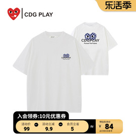 cdgplay同款短袖t恤女2024夏季打底衫时尚休闲上衣男