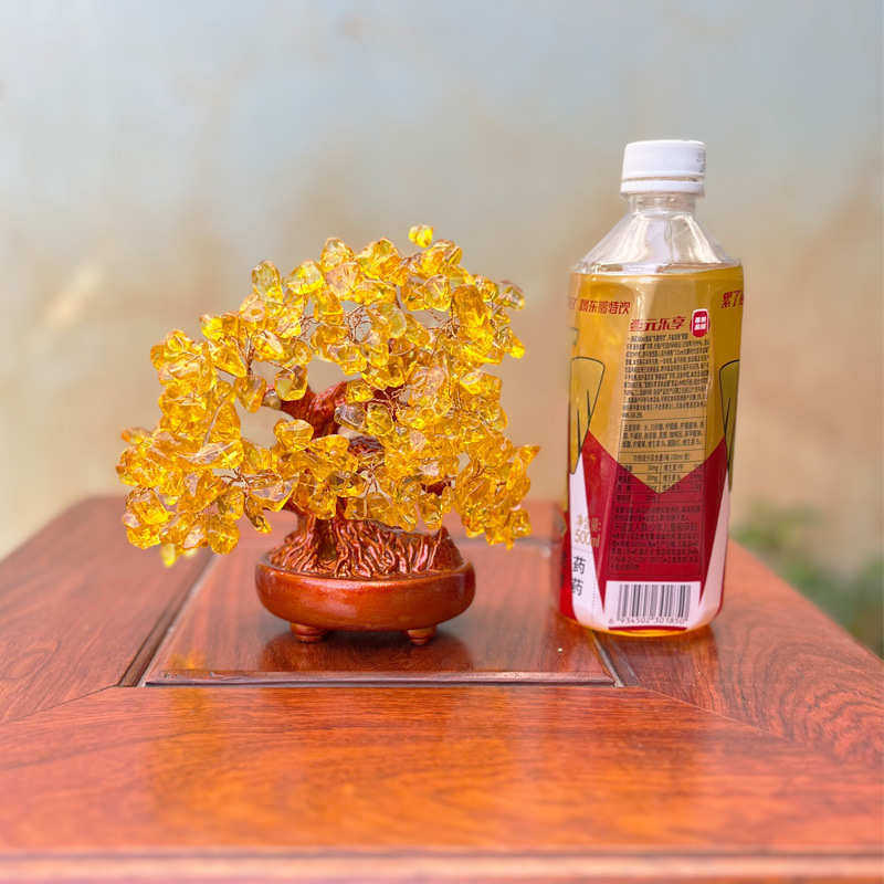 粉水晶摇钱树摆件大招财宝树树家居创意酒柜家装饰品客厅电视柜,特色手工艺,其他特色工艺品,淘宝优惠券,粉丝福利购,淘宝优惠卷