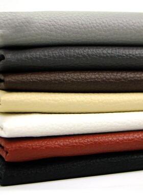 Leather fabric soft cover sofa cLoth Lychee grain artificia