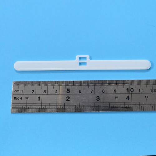 新款直销跨境127mm垂帘双孔挂片 垂直帘塑料上挂配件 竖百叶胶板