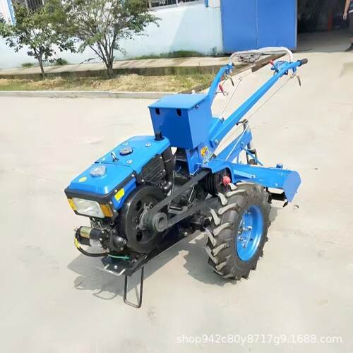 8-32马力多用途手扶拖拉机柴油水冷翻地旋耕机自走式水田翻地机