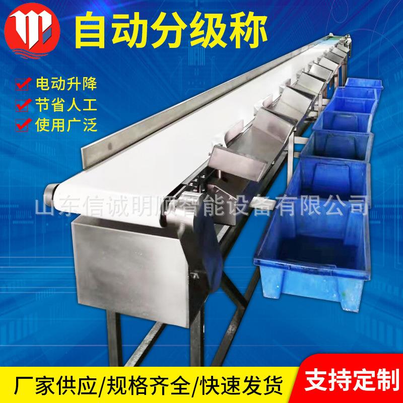 屠宰场用自动分级称鸭掌鹅掌禽类分等级称重商用自动精准分级称
