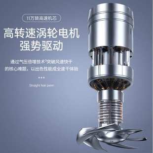 厂家批发电吹风家用蓝光冷热风大功率无扇叶吹风机抖音代发