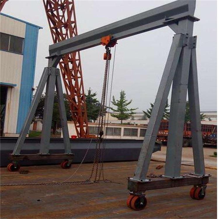 机械工厂货源1T2TT移动式龙门吊机车间用修车用简易龙门架