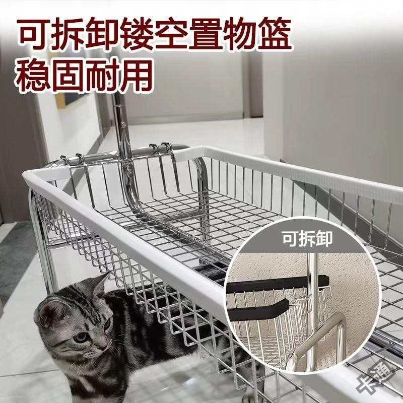 落地挂衣架移动多收纳架子服装店架卧室带篮置物架加厚型批发