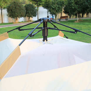 户外公园帐篷全套露营双层全自动速开野营四季通用四面通风帐批发