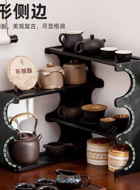 中式博古架小型杯面杯架新桌茶茶具杯374DGNZW子收纳台面置物架客
