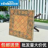 铸铝户外桌椅家小用休闲庭院理石铁艺防水室方外阳大11 台茶