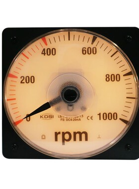 供应指针式毫安电流表转速表LS-110DC4-20mA1000rpm带灯光24V