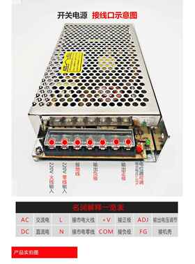 ?S/LRS/E源S/RS-10N0W明纬开关电20v转5V12V152VZHD18V24V监控led