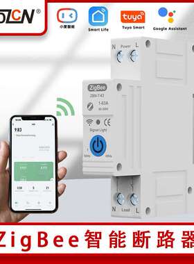 TUYA智能断路器ZigBee开关1P+N63A定时开关语音控制遥控