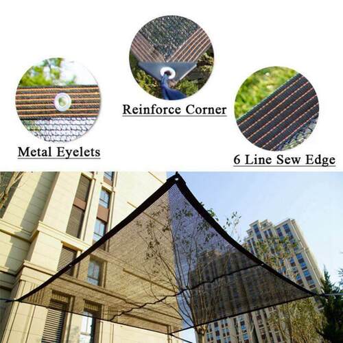 4/6/12PIN Black Sunshade Net Anti-UV Plant Cover Mesh