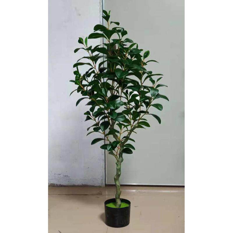 墙盆景叶落地假豆瓣绿室内装饰家居装饰植叶子植物摆件仿真