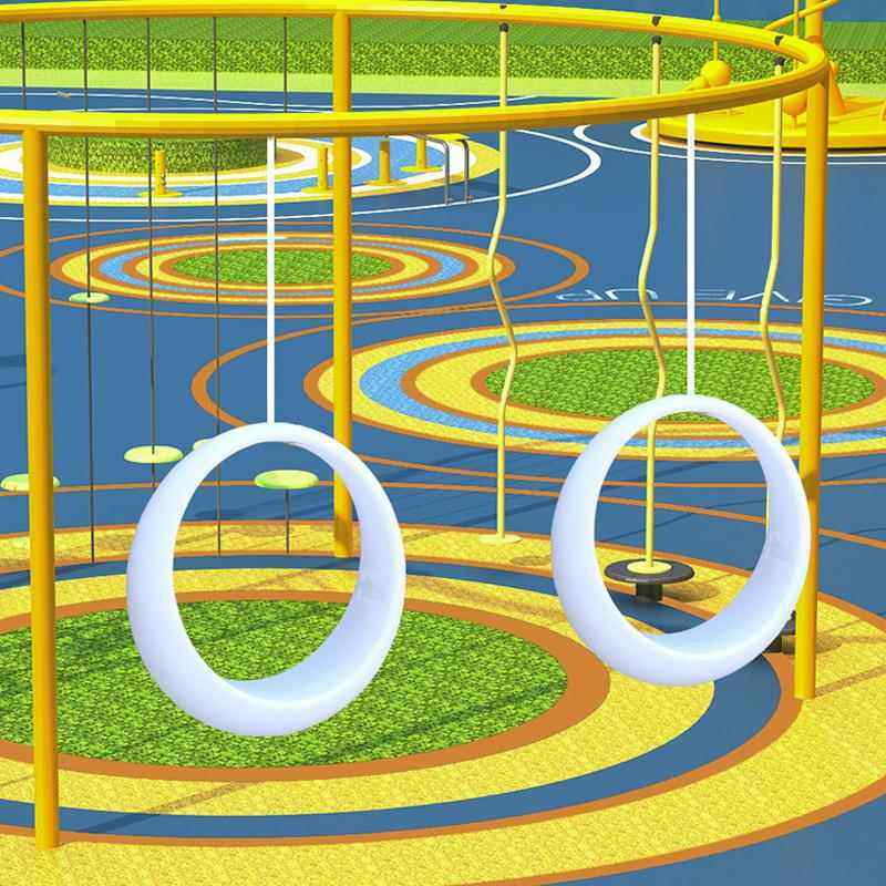 大型环形秋千白色圆形儿童摇椅网红吊椅公园广场座椅太阳能庭院灯,住宅家具,户外秋千,淘宝优惠券,粉丝福利购,淘宝优惠卷