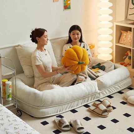 床4007懒人沙发人类窝沙发可折叠狗单沙人双人卧室两用网红榻榻米