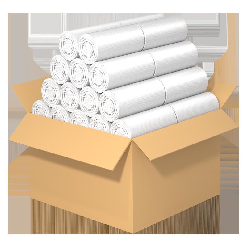 宾馆酒店客房用品垃圾袋批发白色透明平口小号一次性塑料袋实惠装