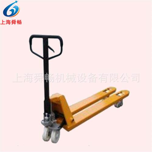 上海叉车两叉止外宽80MM手动托盘叉车超狭型搬运车
