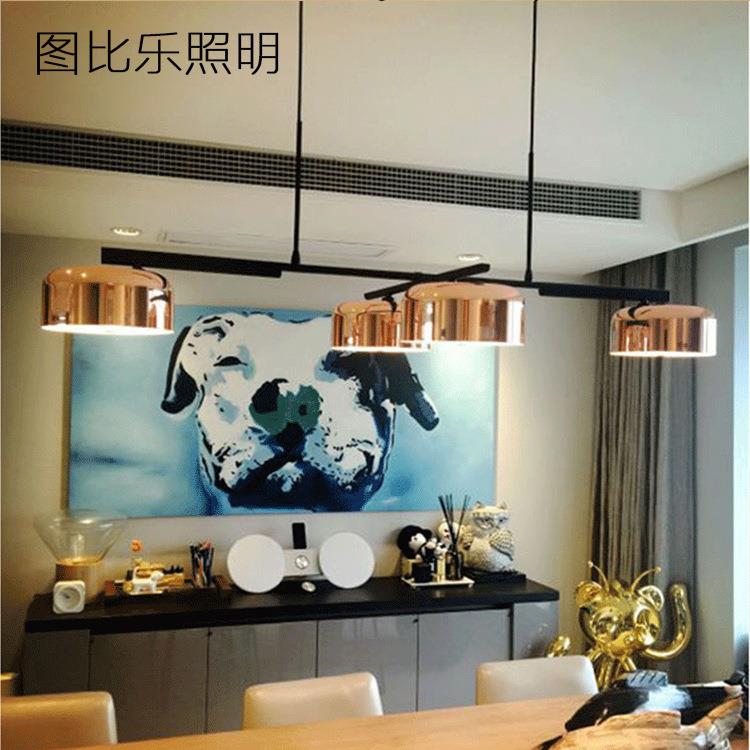 北欧创意餐厅吊灯后现代卧室书房酒店吧台卖场复古工业风旋转吊灯