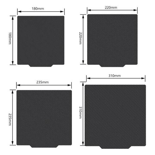 双面打印弹簧钢板PEO/PET/PEI热床平台257X257mm适用于拓竹X1/P1P